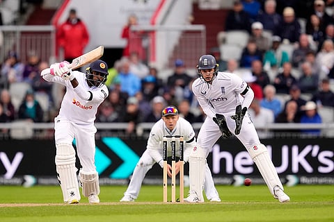 England and Sri Lanka 1st Test Day 1: Sri Lanka's Milan Rathnayake bats against England